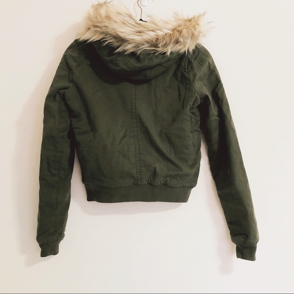 ⭑Stretch Flannel-Lined Twill Bomber Jacket - Picture 4 of 8